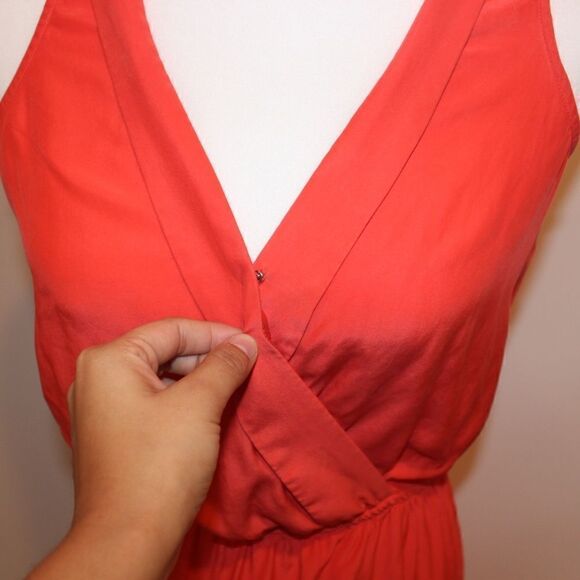Parker Orange  Silk Mini Dress Women Size Small - Picture 5 of 14